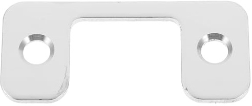 Plaque de Gâche pour Portes Intérieures, Cache-verrou en Acier Inoxydable | Plaque de Renfort Métallique, Insertion Fluide, Compatible Portes en Bois, Usage Maison et Bureau, Argenté