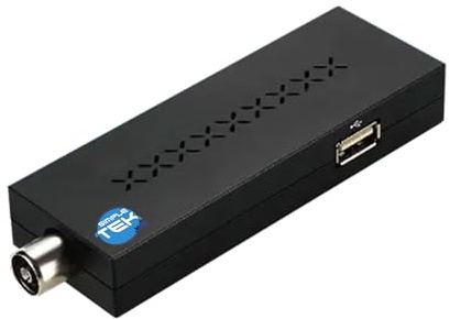 SIMPLETEK - Digitaler Terrestrischer DVB‑T2 HD Receiver mit HDTV-Ausgang, Universal-Fernbedienung, USB-Stromkabel, HDMI-Kabel