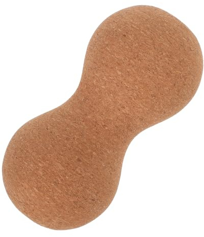 SMASOLO Balle de Massage Double Cacahuète en Liège Naturel, Masseur pour Tissus Profonds, Ballon de Mobilité Ergonomique, Outil Bien-soulagement Musculaire, Massage à Couleur Aléatoire