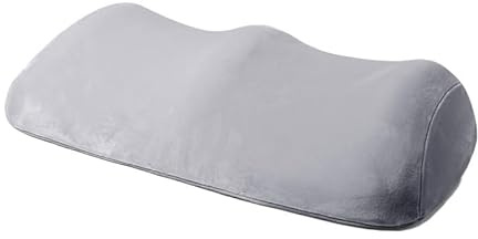YHNDECO Ergonomie Kniekissen für Schlafen, Weiches Memory-Schaum Lagerungskissen, Klein Venenkissen Beinhochlagerungskissen Venenkissen zur Hochlagerung für Knie und Beine 53 * 30 * 14.5 cm(Hellgrau)