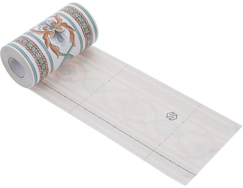 Ciieeo Bordo Adesivo per Pareti in Pvc Autoadesivo Vintage, Resistente e Removibile, Decorazione da Parete per Bagno e Casa, 10cm X 10 Metri