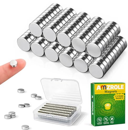 100 Stück Mini Neodym-Magnete,6X2mm Runde Starkmagnete mit starker Haftkraft – Ideal für Magnettafel, Whiteboard, Kühlschrank und Handwerk
