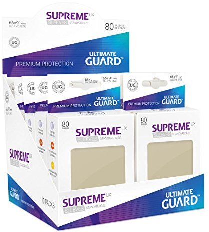 Ultimate Guard - Fundas Suprema ux, tamaño estándar, 80 unidades, color arena (10548)