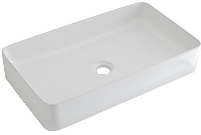MILANO White Ceramic Countertop Bathroom Basin Sink 600 x 340mm