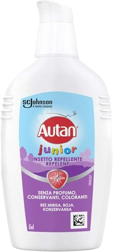 Autan Gel Junior - Répulsif Anti-Moustiques - Testé Dermatologiquement - Convient aux Enfants dès 24 Mois - 1 Gel, 100ml