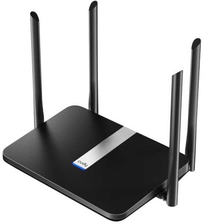 Cudy AX1800 WiFi 6 Mesh Router, 802.11ax Router, Wi-Fi Velocidad hasta 1.8Gbps, Gigabit Ethernet, 5 dBi Antenas, OFDMA, MU-MIMO, WPA3, VPN, X6