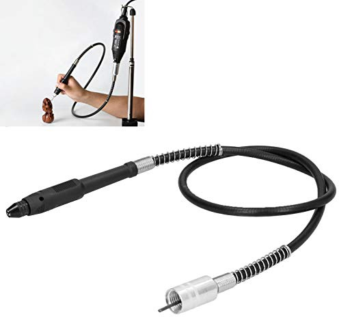 Albero flessibile 110 cm, attacco adattatore per albero flessibile, mandrino per cavo di prolunga albero flessibile M19 x 2 mm / 0,08 pollici, con chiave, per utensili rotanti