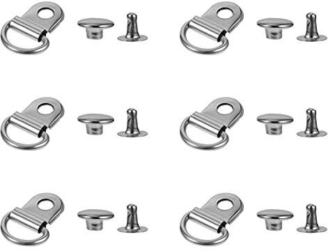 Milisten 30 Set Schnürsenkel Haken Boot Spitze Haken Spitze Armaturen Schuh Spitze Ösen Metall Schleife Ring mit Nieten für Klettern Wandern Schuhe Arbeit Im Freien Armaturen Silber