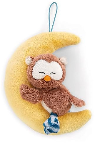 NICI Anhänger Eule Oscar 9cm & Mond, mit Loop
