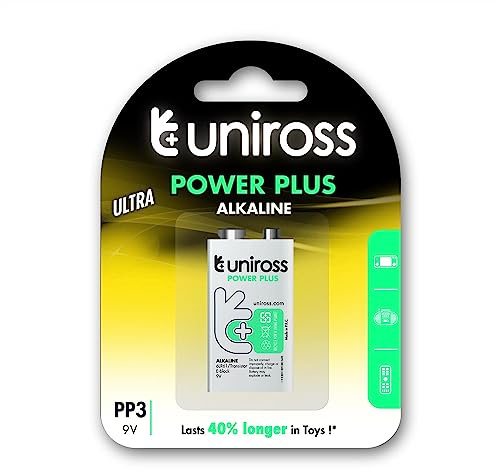 Uniross Pile Alcaline 6LR61 Power Plus 9V