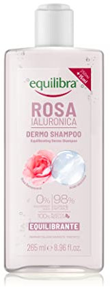 Equilibra Capelli, Dermo Shampoo Equilibrante Rosa Ialuronica, Shampoo Delicato per i Capelli, con Estratto di Rosa, Acido Ialuronico, Idratante Naturale, Estratto di Erbacea Perenne, 265 ml