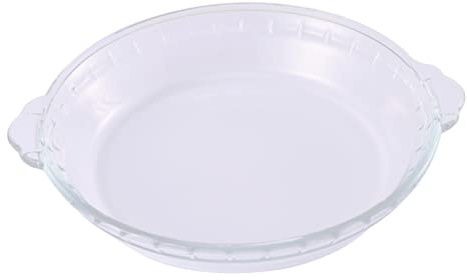 OKUMEYR Mikrowellengeeignete Glas Kuchenform aus Hitzebeständigem Glas Transparente Backform für Ofen und Kühlschrank Klassische Rechteckige Glasplatte zum Backen und Servieren
