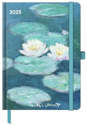 N NEUMANNVERLAGE - Claude Monet 2025 ArtDiary, 16x22cm, Taschenkalender mit Banderole und Lesebändchen, Tasche für Visitenkarte, Jahres- und ... Kalendarium: ArtDiary (ArtDiaries)