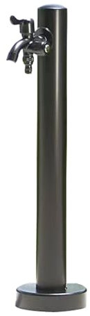 LXRHLIKG Fontana da Giardino Esterno con Rubinetto a Doppia Uscita, Colonna d'Acqua Verticale Antigelo per Esterni in Acciaio Inossidabile 304(60cm/24in)