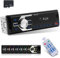 NHOPEEW 1 Din Autoradio Bluetooth 5.1 - Auto Radio Empfänger Unterstützung Farbe Hintergrundbeleuchtung - U Disk/AUX in/TF-Karte Spielen/APP lokalisieren und Finden das Auto + 32G SD-Karte