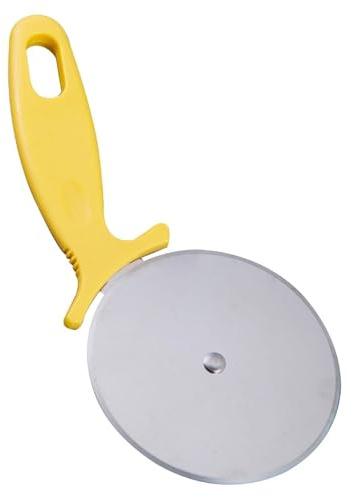 Rueda cortadora de pizza de cocina – Rueda cortadora de pizza de precisión | Cortador de pizza de acero inoxidable con asa, rueda de corte de pizza de fácil agarre, cortador ergonómico para pizza de