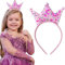 XENQITO 1Pieza Diadema de cumpleaños para niña, Corona de Cumpleaños para Niñas Pequeñas,Corona de Cumpleaños con Purpurina,Tiara de Cumpleaños,Accesorio para el Cabello,Niña Decoración de Cumpleaños