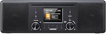 Noxon Furka Schwarz - DAB+, CD, UKW, Bluetooth, USB, AUX-IN, Stereo, Kopfhöreranschluss