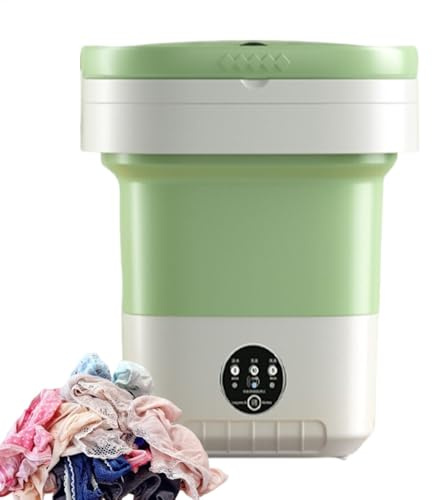 Portable Washer Machine Foldable Spin Dryer, 3 Modes, Drain Basket | Washing 3 Modes Drain Basket Portable Laundry Machine for Student Dormitory Underwear Washing