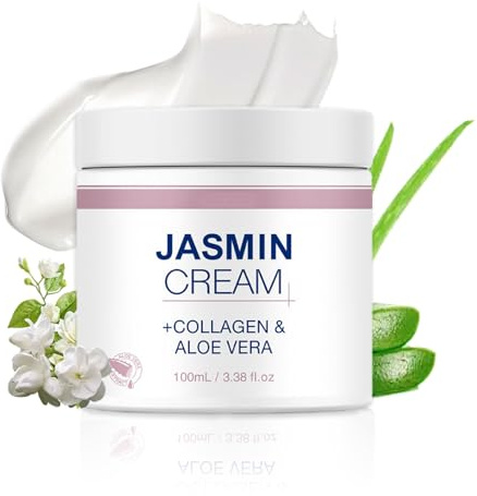 Jasmin Augencreme gegen falten und augenringe, Jasmin Salbe Augen mit natürlichem Jasminö, Augencreme gegen Falten, Jasminsalbe für müde Augenpartie, Augenpflege Für Frauen & Männer