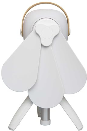 HACKNITE Ventilateur Portatif avec LED Intégrée ORION 50R – Rechargeable USB, Silencieux, Éclairage 3 Niveaux – Idéal Camping, Tente, Bureau, Nuit, Extérieur