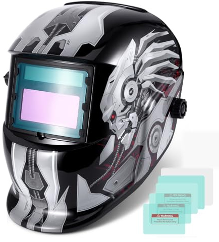 Electrical Welding Helmet Mask, SUNJULY Solar Powered Automatic Welding Helmet Welding Mask with Auto Darkening Filter, Auto Darkening for Mig Tig Arc