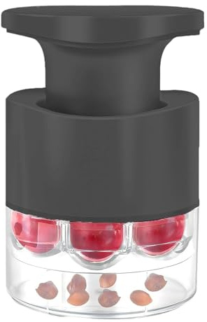 Pressa per frutta a 7 fori in ABS per uso alimentare per datteri e frutta morbida, design sicuro per la famiglia, gadget da cucina multiuso