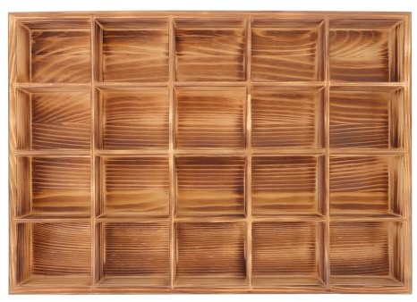 WEKAMOS Organizador de Calcetines para Armario de Madera 20 Compartimentos Clasificados Diseño que Ahorra y Facilita el Acceso Rápido en Espacios de Almacenamiento