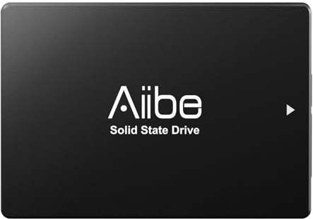 Aiibe 512GB Internal Solid State Drive SATA III SSD 512GB 2.5” SSD Drive Internal Up to 550MB/s for Computer Laptop (Black)