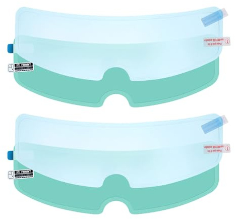 ZUNOXAZ 4pezzi Visiera Casco Moto Antiappannamento Pellicola Antipioggia Adesiva per Visiera Casco Moto Resistente ai Graffi in Pet