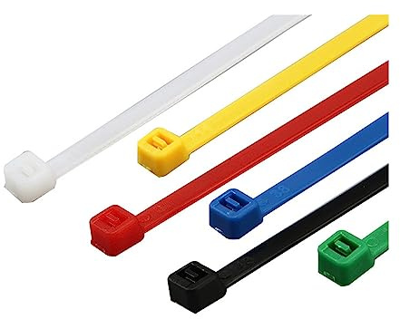 Multifunktionella nylonremmar, 100 st självlåsande kabelband plast nylon fäst ögla organizer bindande bälte(Brown,4X150mm)