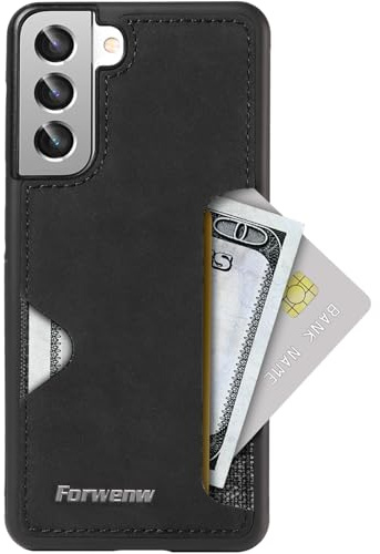 Handyhülle für Samsung Galaxy S22 Hülle Mit Kartenfäch, Lederrückseite Stoßfest Handyhülle, Ultra Dünn Wallet Schutzhülle, für Samsung S22 5G Kartenfäch Hülle mit Kartenhalter