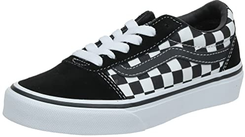 Vans Ward Suede/canvas - Scarpe da Ginnastica Basse Unisex Bambini, Nero ((Checker) Black/True White Pvj)