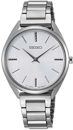 Seiko Quarz Damen-Uhr Edelstahl mit Metallband SWR031P1