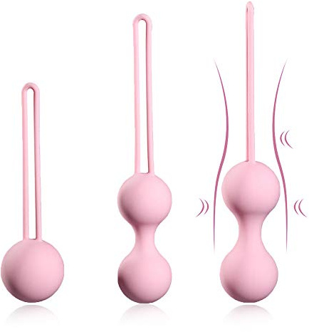 Silikon Liebeskugeln Als Beckenbodentrainer - Perfekt Für Frauen Zum Beckenbodentraining Und Training Der Vaginalmuskulatur - Kugeln im 3er Pack Zur Stärkung Des Beckenboden - Wasserfest