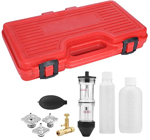 Zylinderdichtungsprüfgerät, CO2-Zylinderkopfdichtungsleckdetektortester mit 3 Bajonettadaptern Messgerät Kit Auto Tool