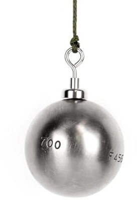 magnétiques.fr Magnet Sammler Boccia-Kugel aus Stahl, Neodym-Magnet, 20 mm, 1 m Seil, Grau