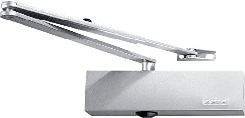 GEZE Türschließer TS 2000 NV, EN 2-4, Gestänge ohne Feststellung, silber