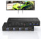KVM Switch 4 Port 2 Monitore USB 3.0, unterstützt EDID, HDMI 4K 60Hz Monitor Switch für 4 PC 2 Monitore mit Audio Mikrofon Ausgang und 3 USB 3.0, KVM Switch 2 Monitore 4 PC 4 Computer
