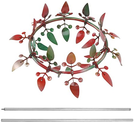 Molino de Viento Solar, Decoración de Molino de Viento Al Aire Libre, Molinillo de Viento de Acero Inoxidable, Molinillo de Viento Solar, para Arte de Patio, Césped, Decoración de Jardín, Regalos de I