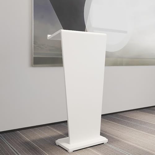 Robuster Stehschreibtisch, mobiles rollendes Rednerpult, Stehpult for Lautsprecher mit Ablagefach, verwendet als Kanzel for Kirchen, Holz-Stehregal for Klassenzimmer, Büros, Restaurants ( Color : Bian