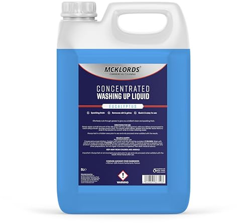 Commercial Concentrated Washing Up Liquid - Eucalyptus - 5 Litre