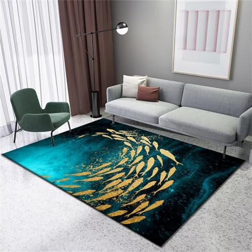 RUGMRZ Teppich Babyzimmer Schmetterlingsblume jugendzimmer deko grün kinderteppich waschbar Outdoor Teppich groß Teppich babyzimmer deko esszimmer170x240CM