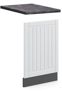 Vicco façade Fame-Line, Blanc Campagne/Anthracite, 45 cm, PT Anthracite