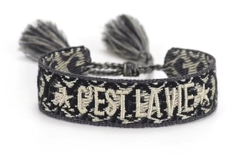 Generisch gewebtes Armband, Freundschaftsarmband, Webarmband, besticktes Armband
