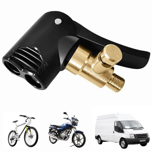 1 Stück Amerikanisches und Französisches Standard-Reifenventil Hebelstecker Air Chuck, Reifenfüller Schlauch, Autoventil Adapter, Auto Reifen Air Chuck, Autoventil Hebelstecker für Auto Motorrad