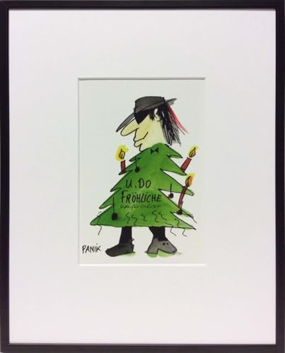 Kunstverlag Christoph Falk U.DO FRÖHLICHE - Alurahmen - Udo Lindenberg Bild