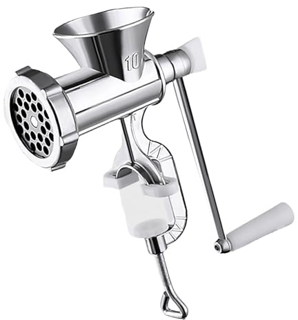 Tritacarne manuale efficiente in lega, facile da usare, tritacarne a manovella efficace per salsicce fatte a mano