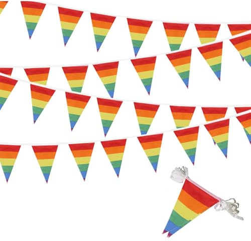 ACTOYS Bandera Arcoiris LGBT Flag, 8M Orgullo Gay Colores Vivos, Bandera Gay Resistentes la Intemperie para Desfiles del Día del Orgullo, Jardines, Exterior, Decoraciones de Fiestas