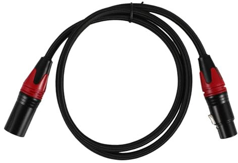 JEWEDECO Xlr Extension Cable Braided for Live Sound Speaker Xlr Cable Male to Female for Mixer Amplifiers Record Podcasting